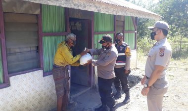 Pasca-PPKM-Darurat,-Polres-TTU-Beri-Bantuan-Sosial