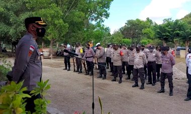 Pimpin-Apel-di-Polsek-Noemuti,-Kapolres-Sampaikan-Direktif-Kapolda-NTT