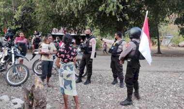 Pastikan-Keadaan-Kondusif,-Samapta-Polres-TTU-Gelar-Patroli-di-Wilayah-Perbatasan