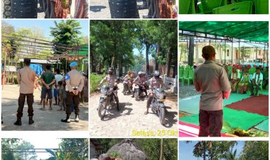 Anggota-Polsek-Noemuti-Kawal-dan-Amankan-Perarakan-Imam-Baru