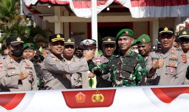 Apel-Bersama-TNI/Polri,-Kapolres-TTU-:-Kita-Tidak-Terpisahkan