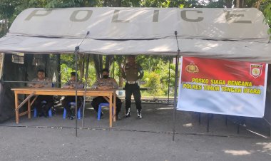 Tindaklanjut-Perintah-Kapolda-NTT,-Polres-TTU-Dirikan-Posko-Penanganan-Bencana