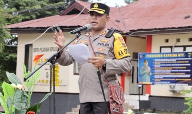 Kapolres-TTU-Pimpin-Apel-Gelar-Pasukan-Operasi-Kepolisian-Terpusat-Ketupat-Turangga-2023
