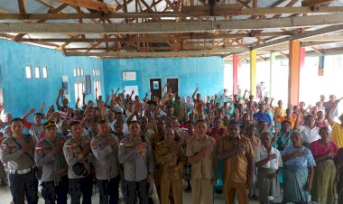 Beri-Pesan-Kamtibmas-di-Kaenbaun,-Kapolres-TTU-Imbau-Masyarakat-Hubungi-Call-Center-110