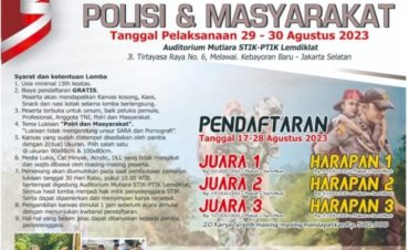 Meriahkan-HUT-ke-78-RI,-Lemdiklat-Polri-Gelar-Lomba-Lukis.