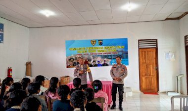 Anggota-Polsek-Miomaffo-Barat-Polres-TTU-Lakukan-Sosialisasi-Penerimaan-Anggota-Polri