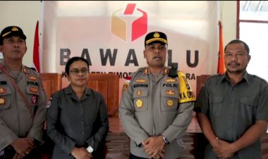 Tindaklanjuti-Direktif-Kapolda-NTT,-Kapolres-TTU-Lakukan-Koordinasi-Penempatan-Anggota-di-KPUD-dan-Bawaslu-TTU