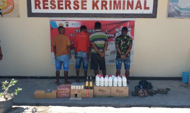 Polres-TTU-Amankan-Empat-Orang-Terduga-Pelaku-Penyelundupan