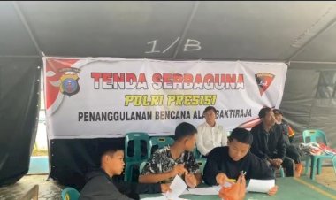 Bantu-Anak-Anak-Korban-Longsor-Humbahas-Ujian-Semester,-Polda-Sumut-Dirikan-Tenda-Serba-Guna