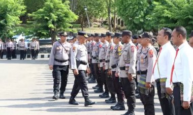 Personel-Polres-TTU-All-Out-Amankan-Tahapan-Pemilu-2024