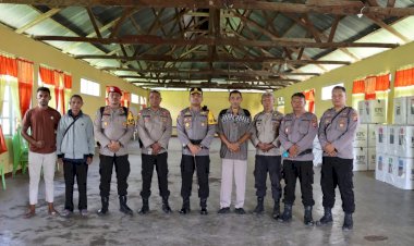 Dua-Hari-Pasca-Pencoblosan,-Kapolres-TTU-Cek-Kesiapan-Pengamanan-di-PPK