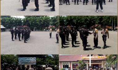 Polres-TTU-Gelar-Apel-Pelepasan-Anggota-Brimob-Polda-NTT