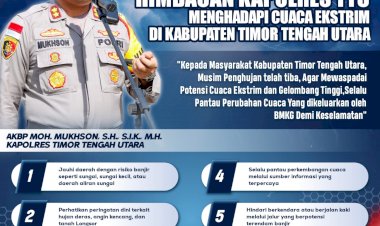 Hadapi-Ancaman-Cuaca-Ekstrem,-Kapolres-TTU-dan-Kapolsek-Jajaran-Mengedepankan-Tindakan-Preventif