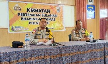 Evaluasi-dan-Penguatan-Tugas-Bhabinkamtibmas-:-Kapolres-TTU-Instruksikan-Pemetaan-Wilayah-Rawan-Kamtibmas