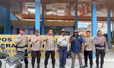 Kapolres-TTU-AKBP-Moh-Mukhson-SH,-SIK,-MH-Lakukan-Pengecekan-Pos-PAM-Pelayanan-Operasi-Lilin-2024