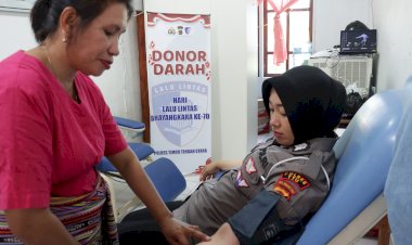 Satlantas-Polres-TTU-Gelar-Donor-Darah-Jelang-HUT-ke-70