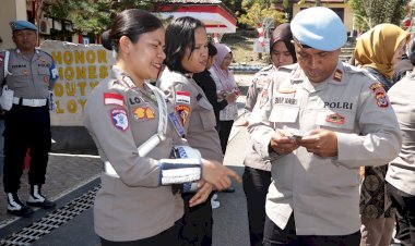 Jaga-Disiplin-dan-Citra-Institusi,-Propam-Polres-TTU-Gelar-Gaktibplin-Khusus-Polwan