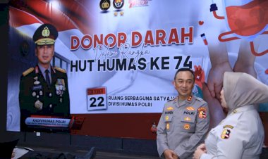 Jelang-Hari-Jadi-ke-74,-Humas-Polri-Gelar-Donor-Darah