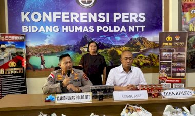 Polda-NTT-Ungkap-Dua-Kasus-Perdagangan-Tanpa-Izin,-2.590-Bungkus-Rokok-Ilegal-Disita