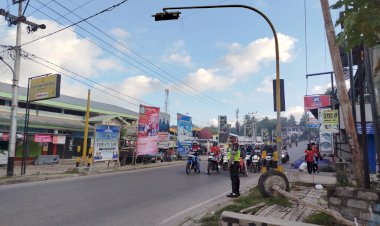 Hadirkan-Rasa-Aman-di-Pagi-Hari,-Kapolres-TTU-Terjunkan-Personel-Gabungan-dalam-Skema-‘Strong-Point’-Masif