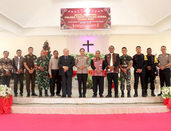 Natal Bersama Perdana di TTU, Kapolres AKBP Eliana Papote Tuai Apresiasi