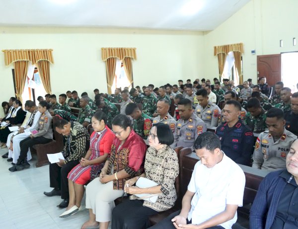 Polres TTU Gelar Paskah Oikumene TNI-Polri, Rawat Persatuan Ditengah Keberagaman