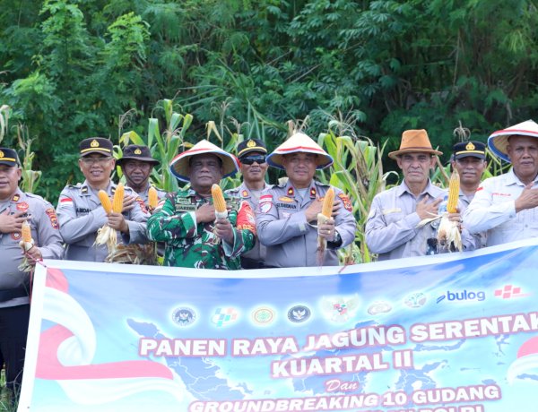 Polres TTU dan Kelompok Tani Atapaen Sukseskan Panen Raya Jagung Kuartal II Tahun 2026