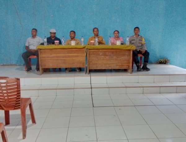Wujudkan Generasi Bebas Stunting, Bhabinkamtibmas Desa Amol Sinergi Kawal Rembuk Stunting