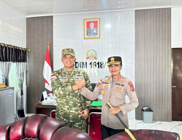 Silaturahmi Hangat Kapolres Ttu ,  Perkuat Sinergitas Tni-Polri Demi Menjaga Kamtibmas Dan Keutuhan Nkri di Bumi Biinmaffo.