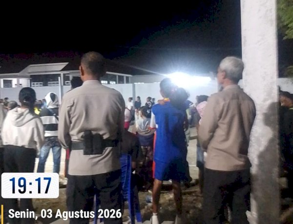 Dukung Pesta Rakyat Semarak HUT RI Ke-81, Personel Polsek Biboki Anleu Gelar Patroli Dialogis dan Pengamanan Turnamen Olahraga