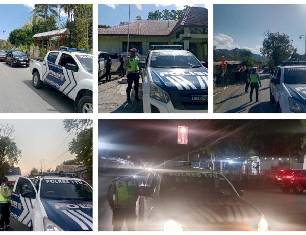 Satlantas Polres TTU Kawal Rombongan Tim Penilai Lomba Posyandu Tingkat Provinsi NTT, Pastikan Perjalanan Aman dan Lancar
