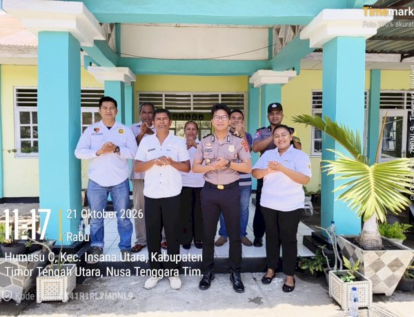 Perkuat Sinergitas Polri dan Pemerintah Desa, Kapolsek Insana Utara Silaturahmi dengan Kepala Desa Humusu Wini