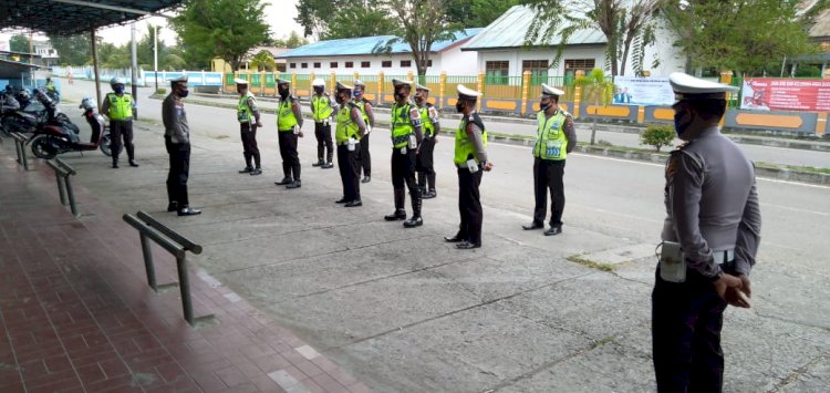 New Normal, Kasat Lantas Polres TTU Ingatkan personil Tetap Waspada