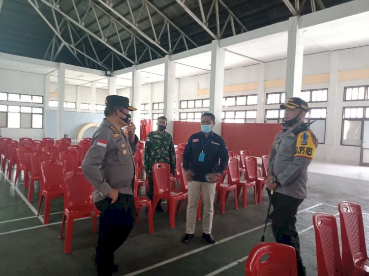 Sebelum pelaksanaan, Pamatwil dan Kapolres Tinjau Langsung.