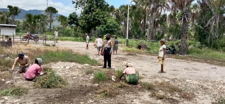 Patroli Kamtibmas Oemusu; Polisi Menghimbau Warga Taati Protokol Covid-19