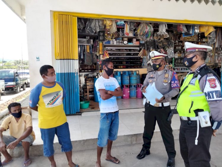 Sat Lantas Polres TTU Rutin Lakukan Himbauan