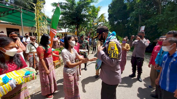 Dukung Perekonomian Masyarakat di Masa Pandemi, Polres TTU Launching Tiga Kampung Tangguh Nusantara di Desa Nifuboke