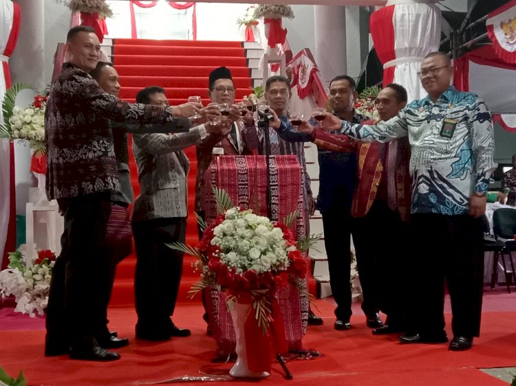 Kapolres TTU Hadiri Malam Resepsi Kenegaraan HUT ke 77 RI