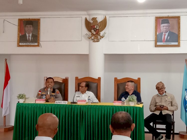 Dukung Peningkatan Ekonomi Masyarakat, Kapolres TTU Fasilitasi Direktur PT NSI Bertemu Pemda TTU