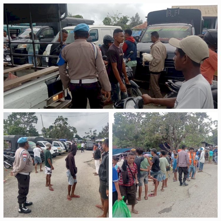 Polsek Miobar Gelar K2RYD di Pasar Mingguan Eban