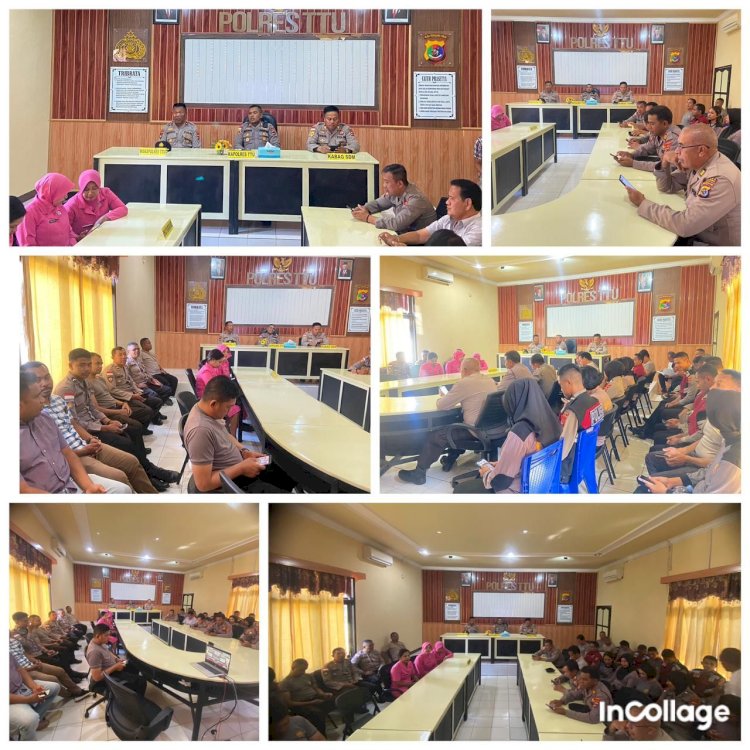 Kapolres TTU Beserta Staf Mengikuti Kegiatan Sosialisasi Program Asabri via Zoom