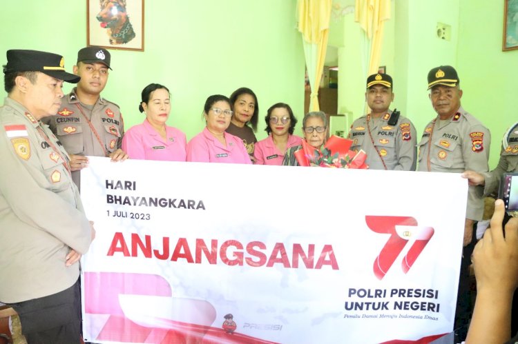 Kapolres TTU Pimpin Anjangsana ke rumah Para Purnawirawan dan Warakawuri