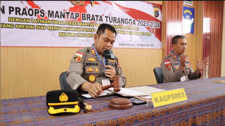 Pembukaan Pelatihan Pra Operasi Kepolisian