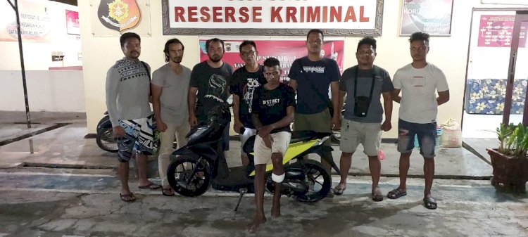 Kasat Reskrim Polres TTU dan Anggota Buser Berhasil Tangkap Terduga Pelaku Pencuri Motor