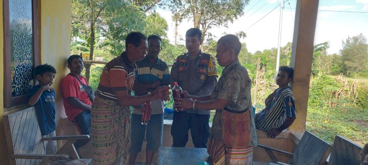 Salah Paham Hingga Bunuh Ternak Tetangga, Bhabinkamtibmas Oelami Polres TTU Hadir Membawa Kesejukan