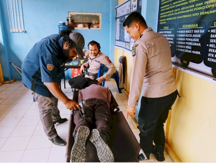 Alat Terapi Kebugaran : Ide Kreatif Aipda Usman Soma Menjaga Kondisi Fisik dan Mental Personel Pospam Nataru