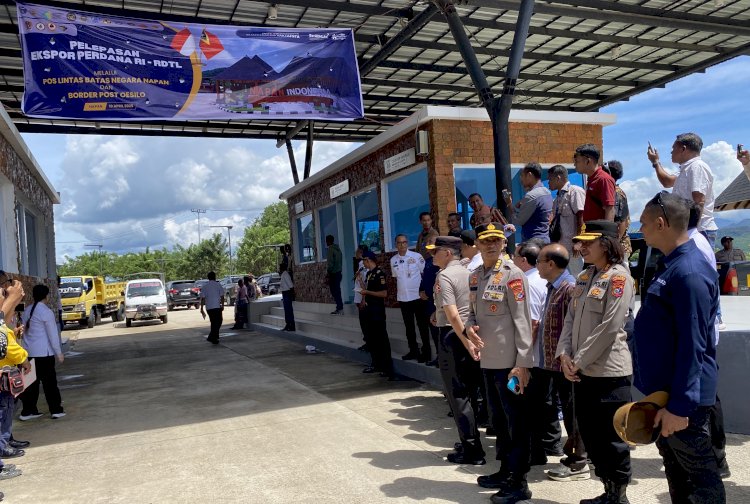 Polres TTU Sukses Amankan Pembukaan Perdana Perlintasan PLBN Napan - Postu Integrado Oesilo