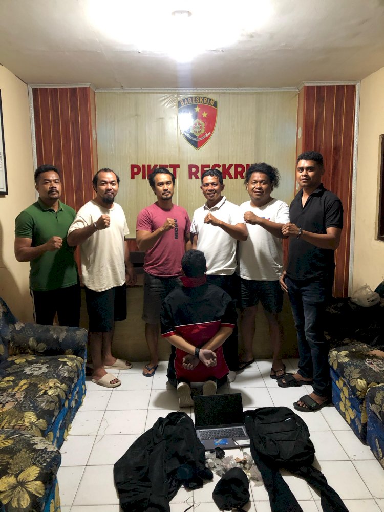 Buser Polres TTU Amankan Terduga Pelaku Pencurian di Rocket Chicken Kefamenanu