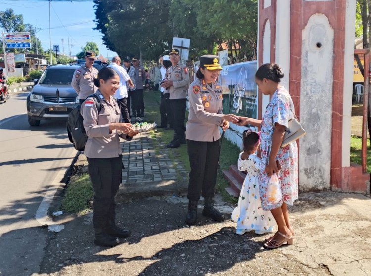 Kapolres TTU, AKBP Eliana Papote, Berikan Nuansa Berbeda di Hari Raya Paskah