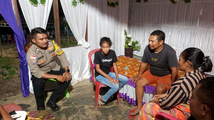 Bhabinkamtibmas Bansone Kedepankan Langkah Preventif dan Preemtif Jaga Kondusifitas Kamtibmas